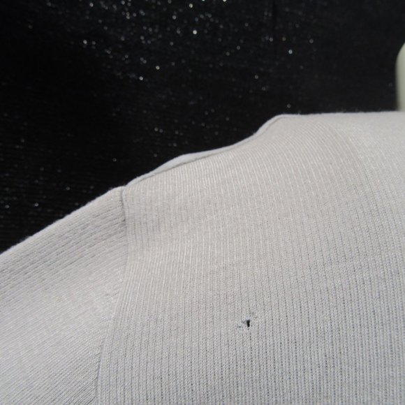 Vintage St. Croix Knits Suede & Wool Gray Grandpa Sweater Cardigan Size XL - Picture 5 of 8